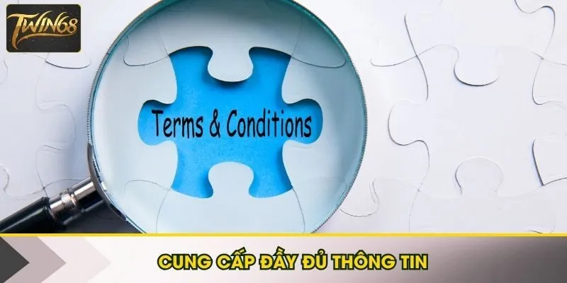 Hội viên cung cấp thông tin trùng khớp giấy tờ tùy thân